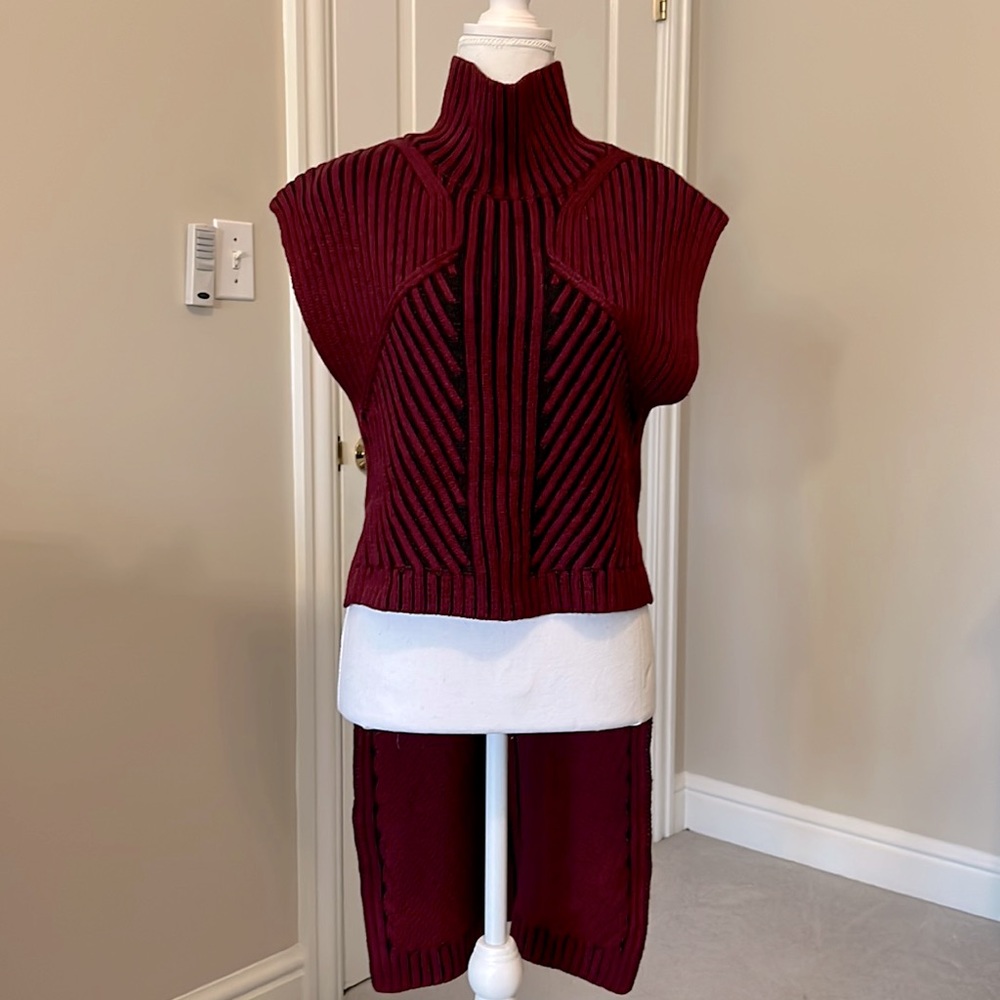 Hi lo wool laine sweater